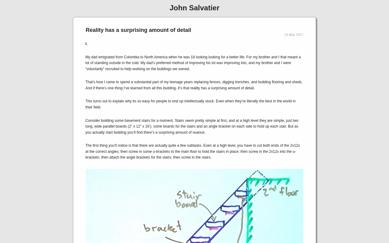 Reality Is Far Richer Than We Imagine: Why Our Plans Always Fall Short