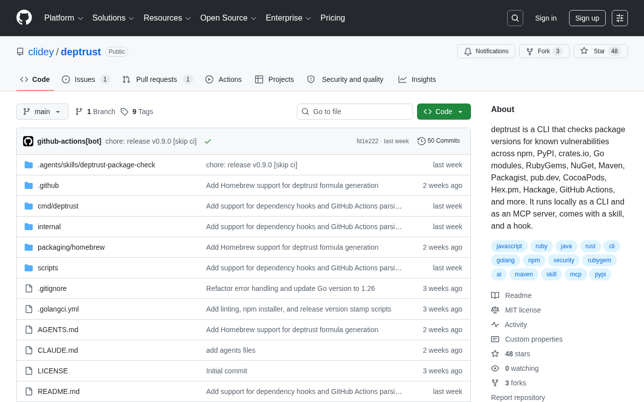 AI Coding Security: A CLI Tool Designed to Block Vulnerable Dependencies for Agents