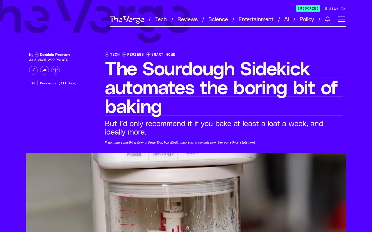酸面团助手 Sourdough Sidekick:智能设备如何解放烘焙繁琐环节