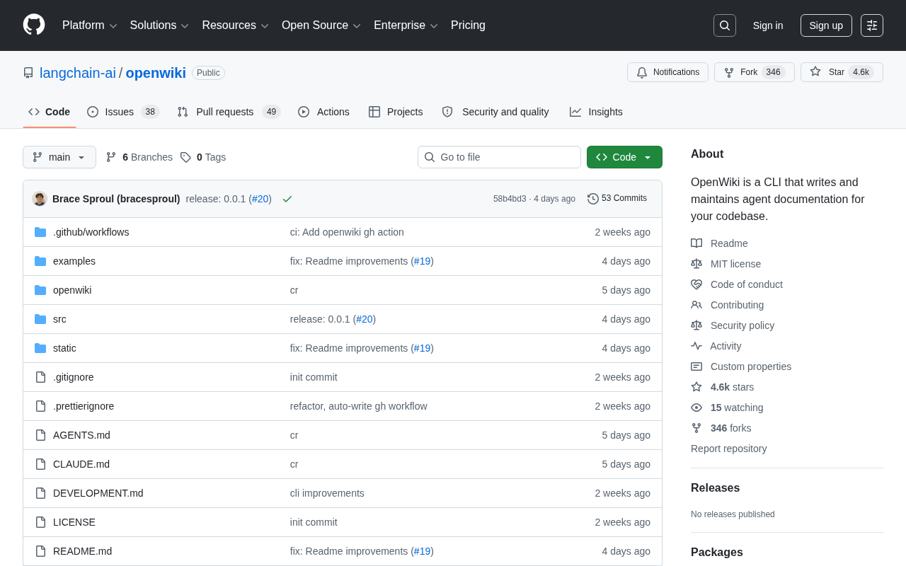 OpenWiki: A CLI Tool That Automatically Generates AI Agent Documentation for Codebases