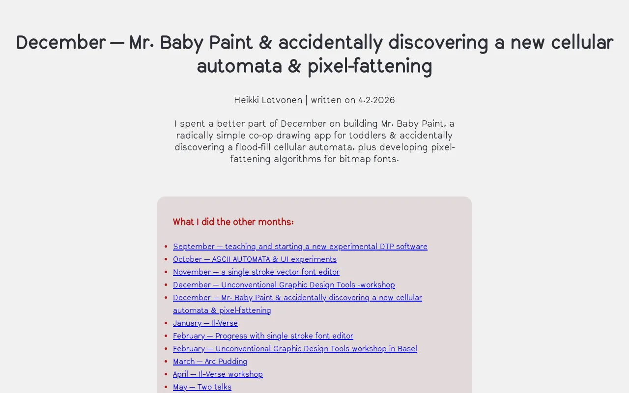 A Children's Drawing App Accidentally Triggered a New Cellular Automaton: From Edge Case to Algorithmic Discovery