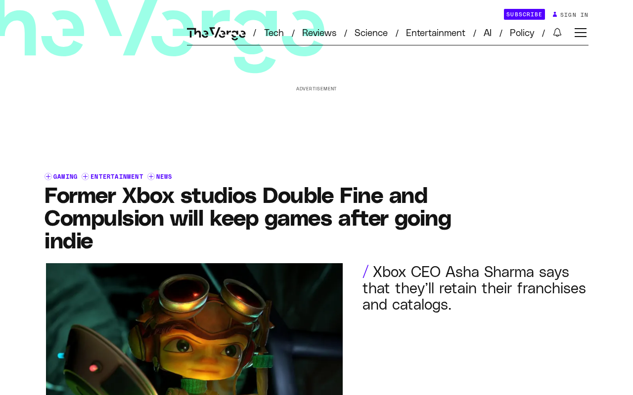 Microsoft Spins Off Four Xbox Studios: Double Fine and Compulsion Games Retain IPs for Independent Operations