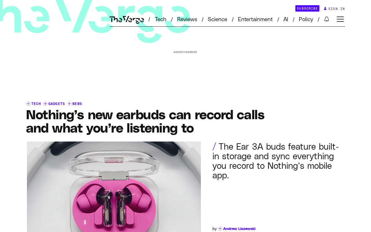 Nothing Ear 3A评测:99美元入门耳机支持通话录音