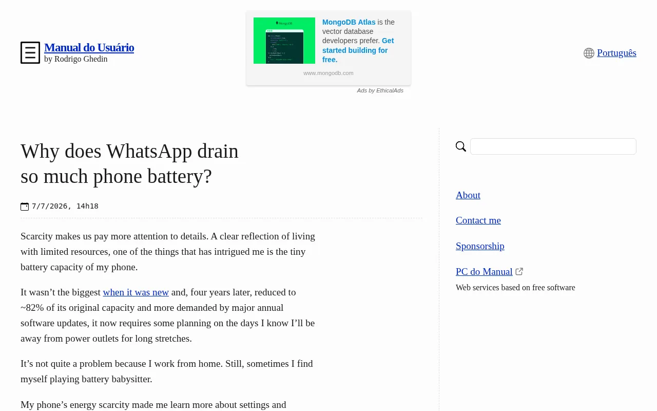 Why Does WhatsApp Drain So Much Battery? A Deep Dive into the Technical Causes and a Power-Saving Guide