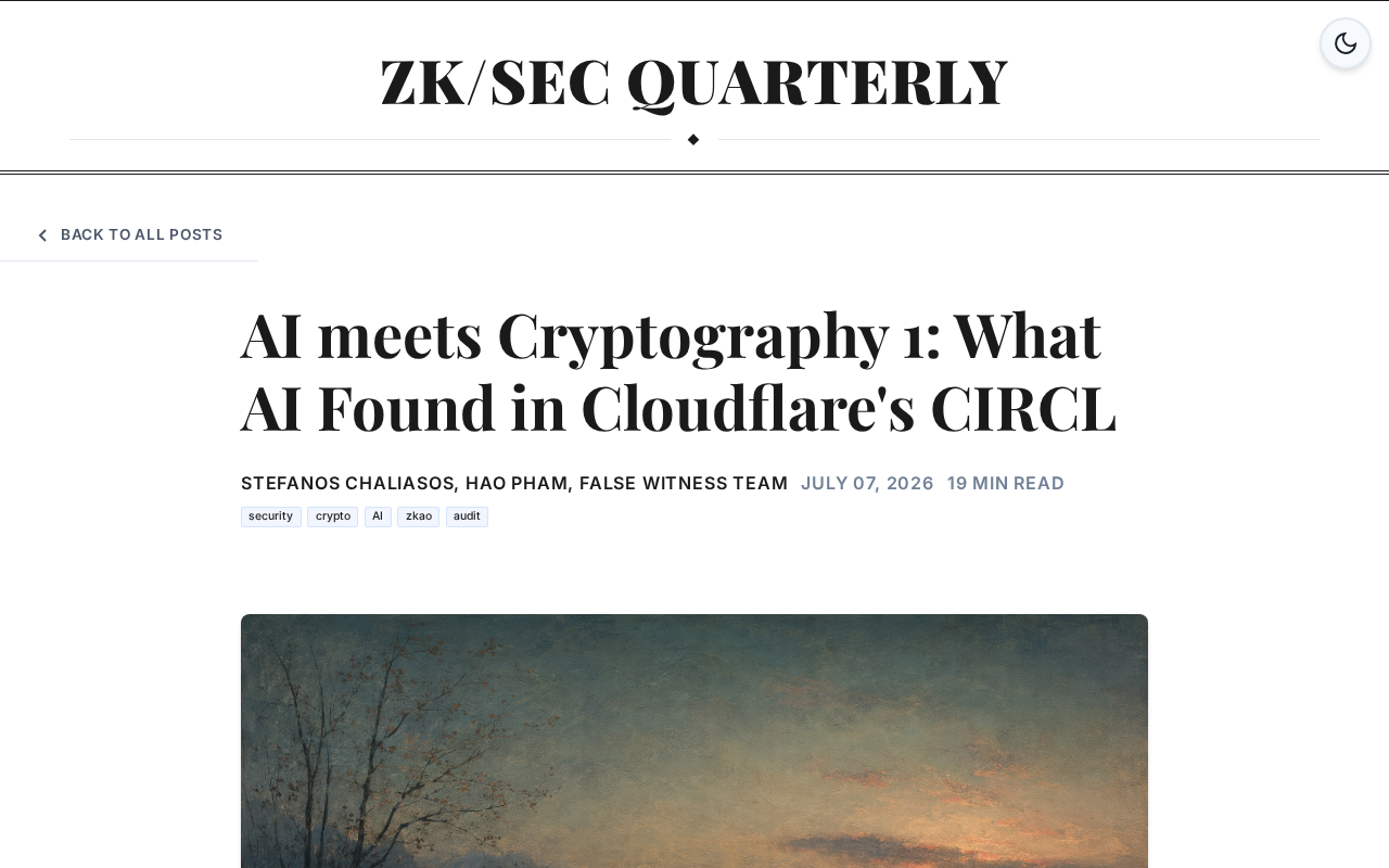 AI审计密码库实战:在Cloudflare CIRCL中发现了什么