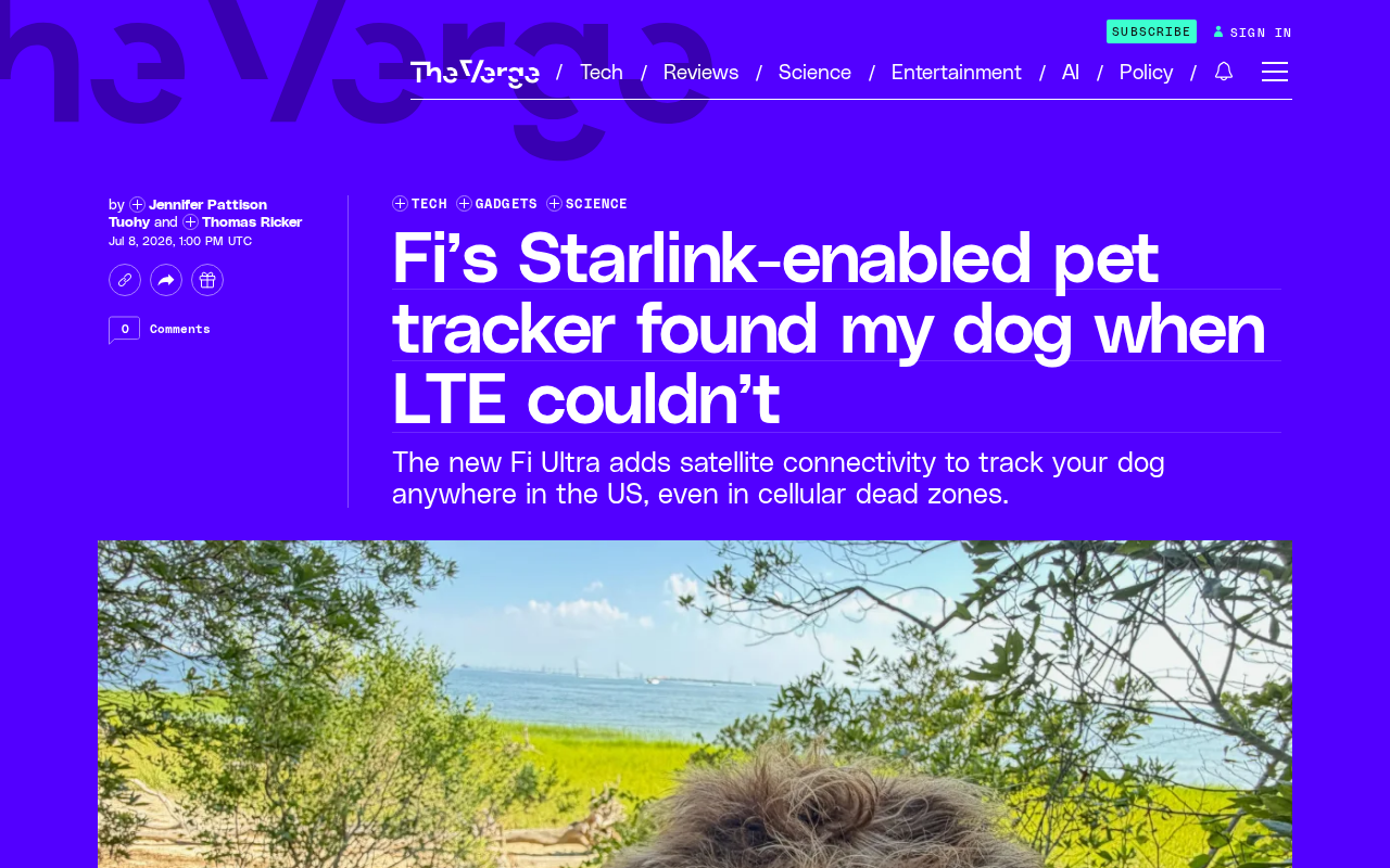 Fi Ultra Review: The First Starlink-Connected Pet Tracker and How Satellite Connectivity Finds Lost Pets