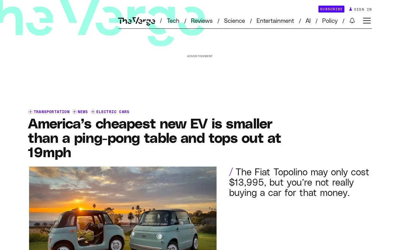 America's Cheapest New EV, the Fiat Topolino: A Minimalist City Runabout Smaller Than a Ping-Pong Table