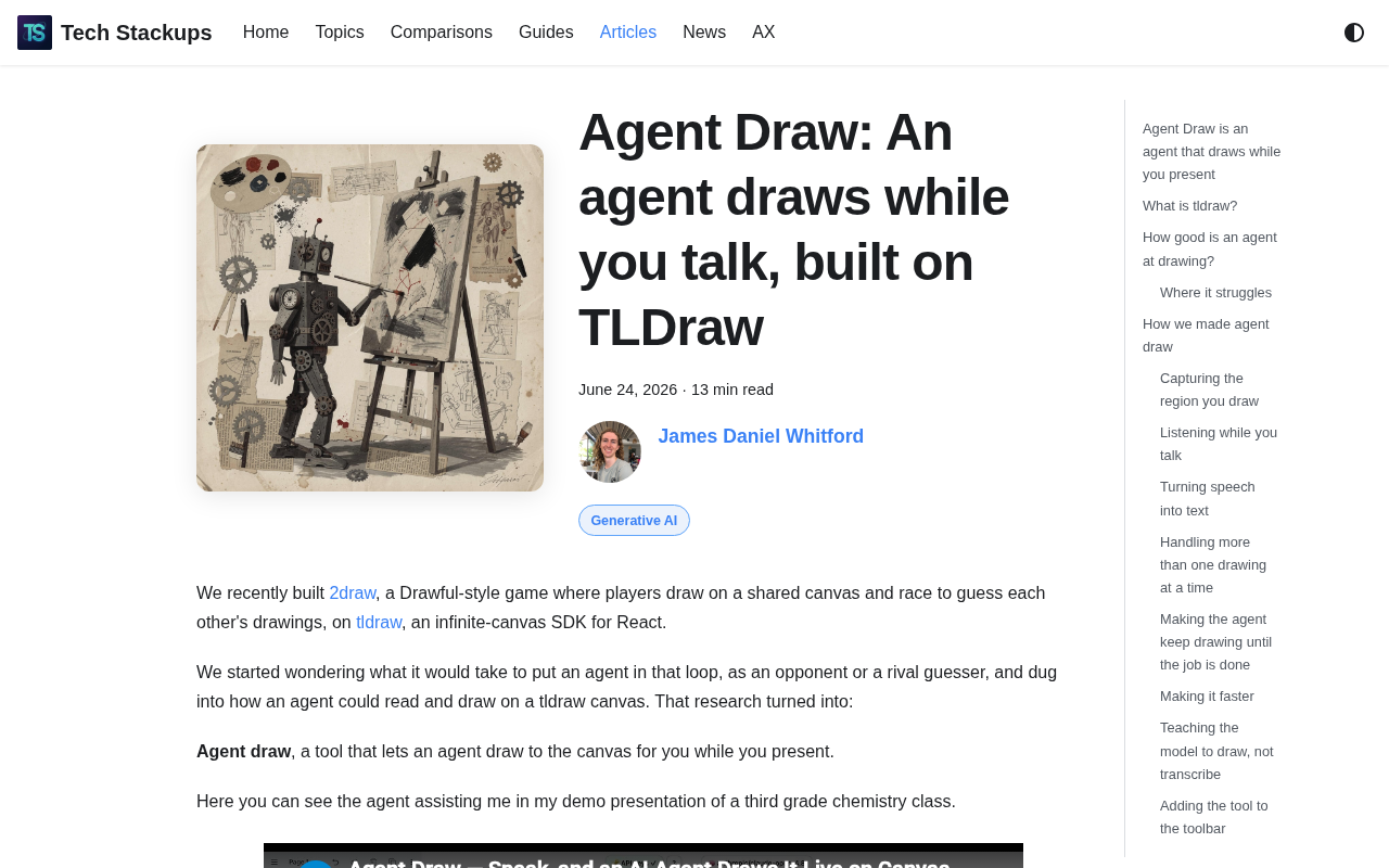 Agent Draw: An AI Whiteboard That Draws While You Talk