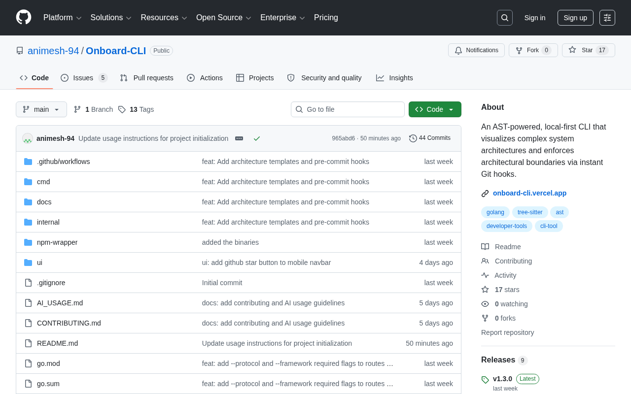 Onboard-CLI: Visualize and Understand Unfamiliar Codebases with LLM + AST