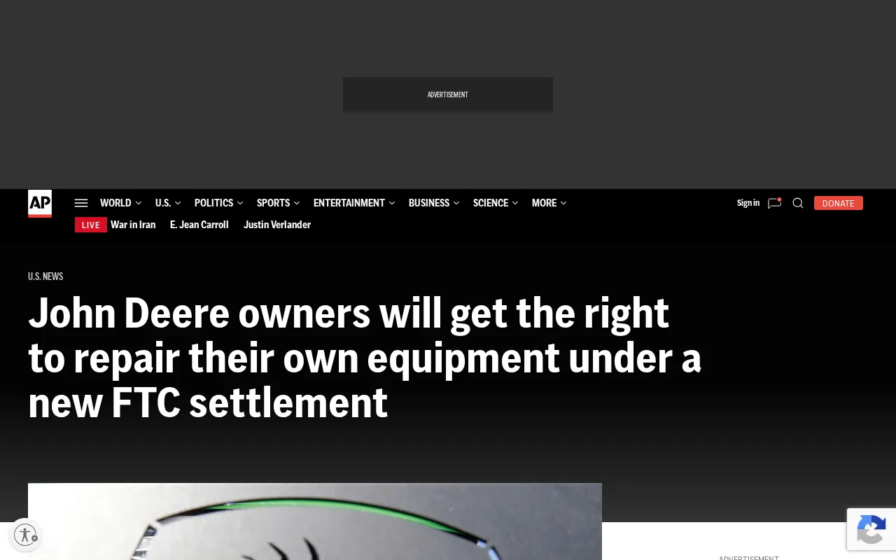 FTC Reaches Settlement with John Deere: A Landmark Victory for the Right to Repair Movement