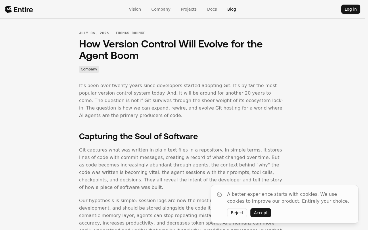 The Age of AI Agents: How Version Control Must Adapt to a Paradigm Shift