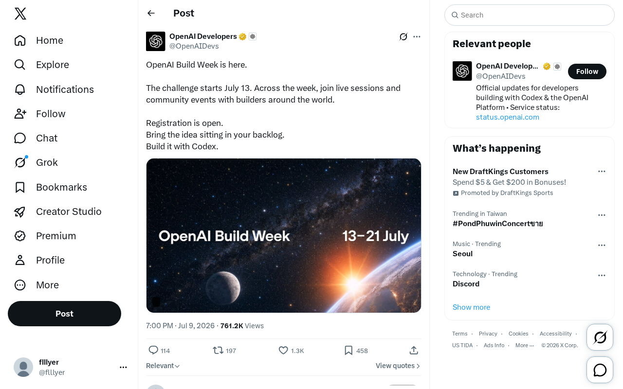 OpenAI Build Week启动:用Codex把你的创意变成现实