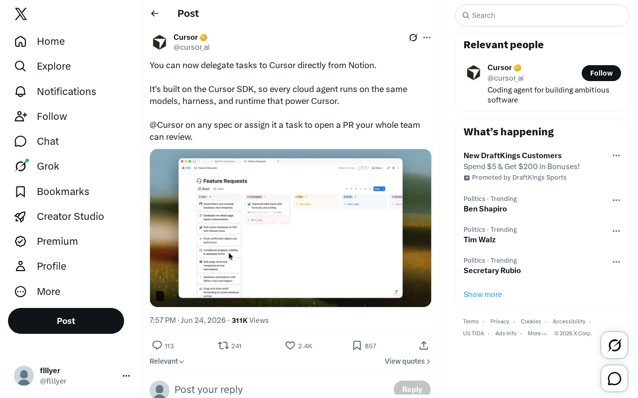 Notion 集成 Cursor:文档直接派发编程任务的新工作流