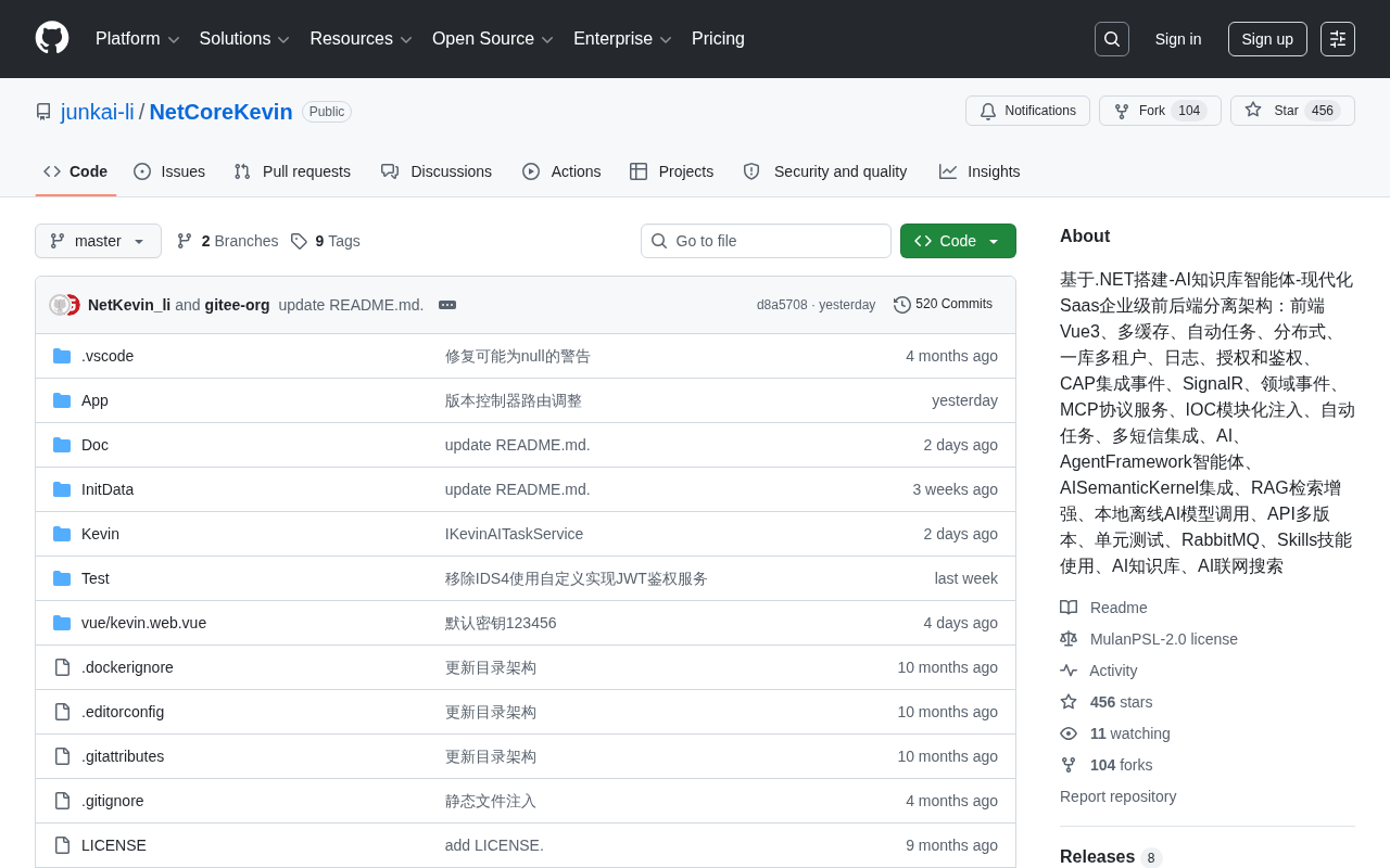 NetCoreKevin:.NET企业级AI知识库智能体开源架构实战