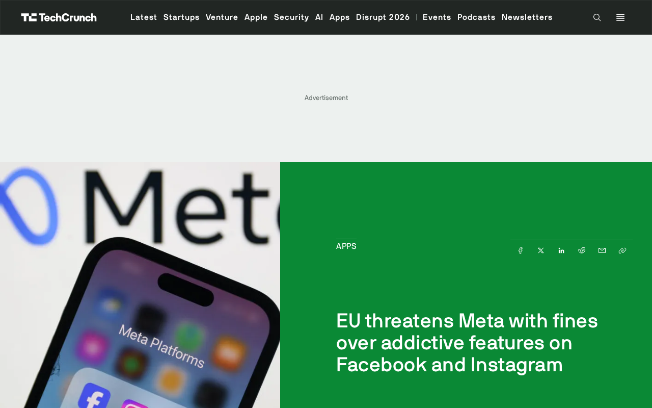 EU Warns Meta of Fines Over Addictive Design Under DSA