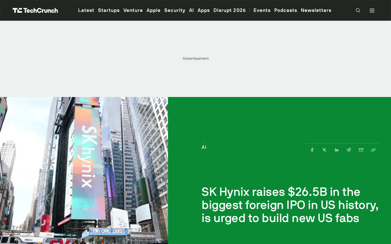 SK Hynix's Record $26.5B IPO: The AI Memory Chip Boom and the U.S. Factory Chess Game