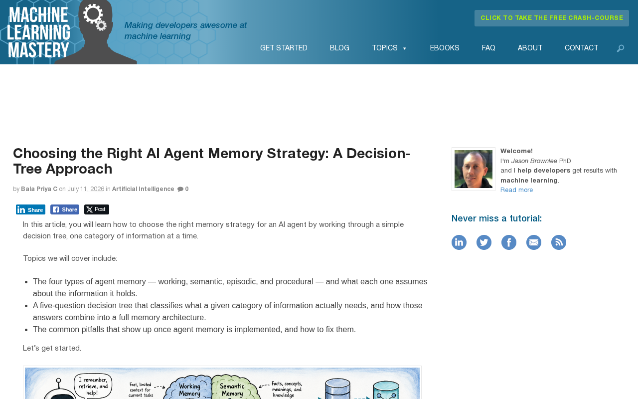 A Guide to Selecting AI Agent Memory Strategies: A Deep Dive into the Decision-Tree Methodology