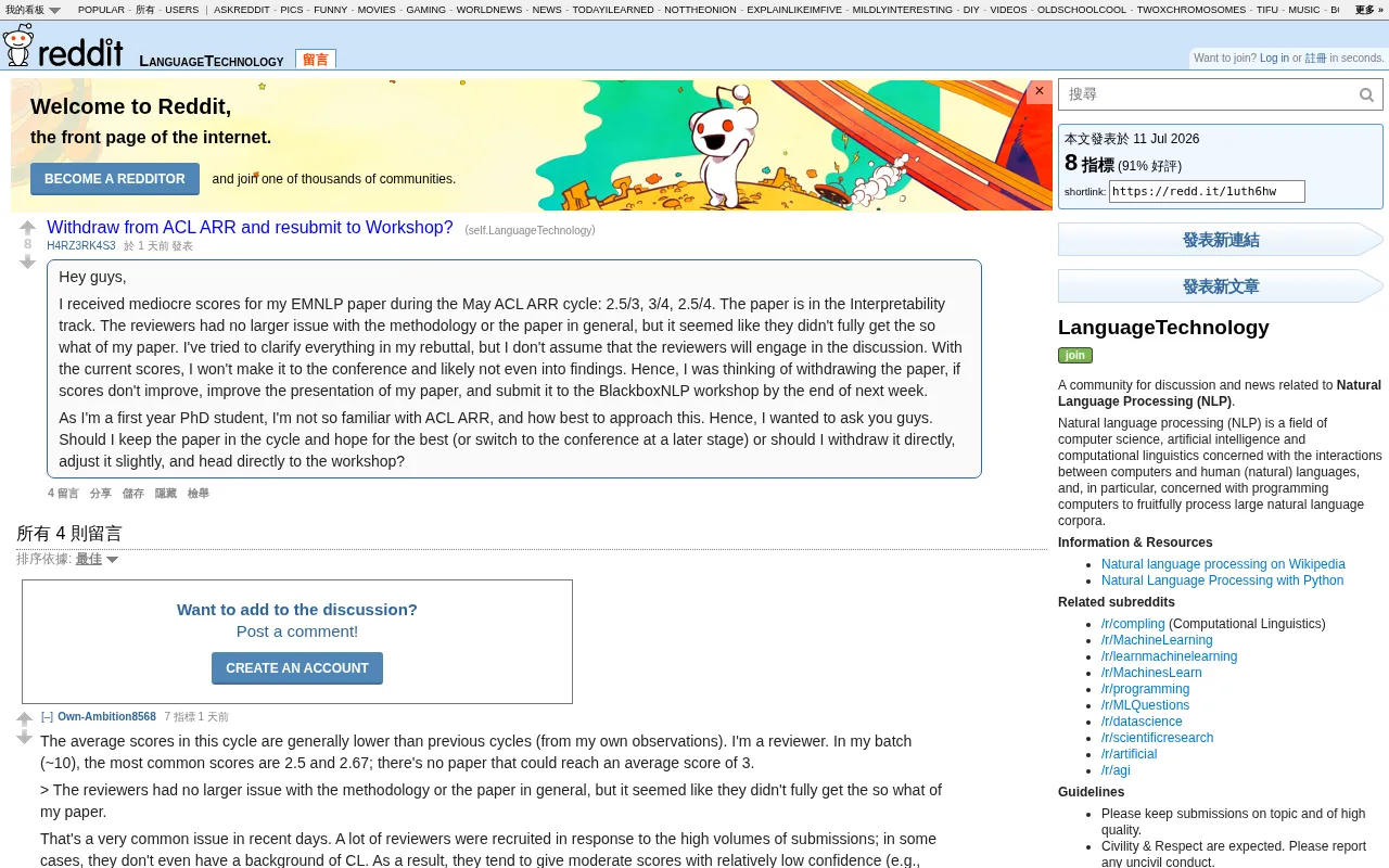 ACL ARR Score Underwhelming? Should You Withdraw and Submit to a Workshop? A Practical Guide