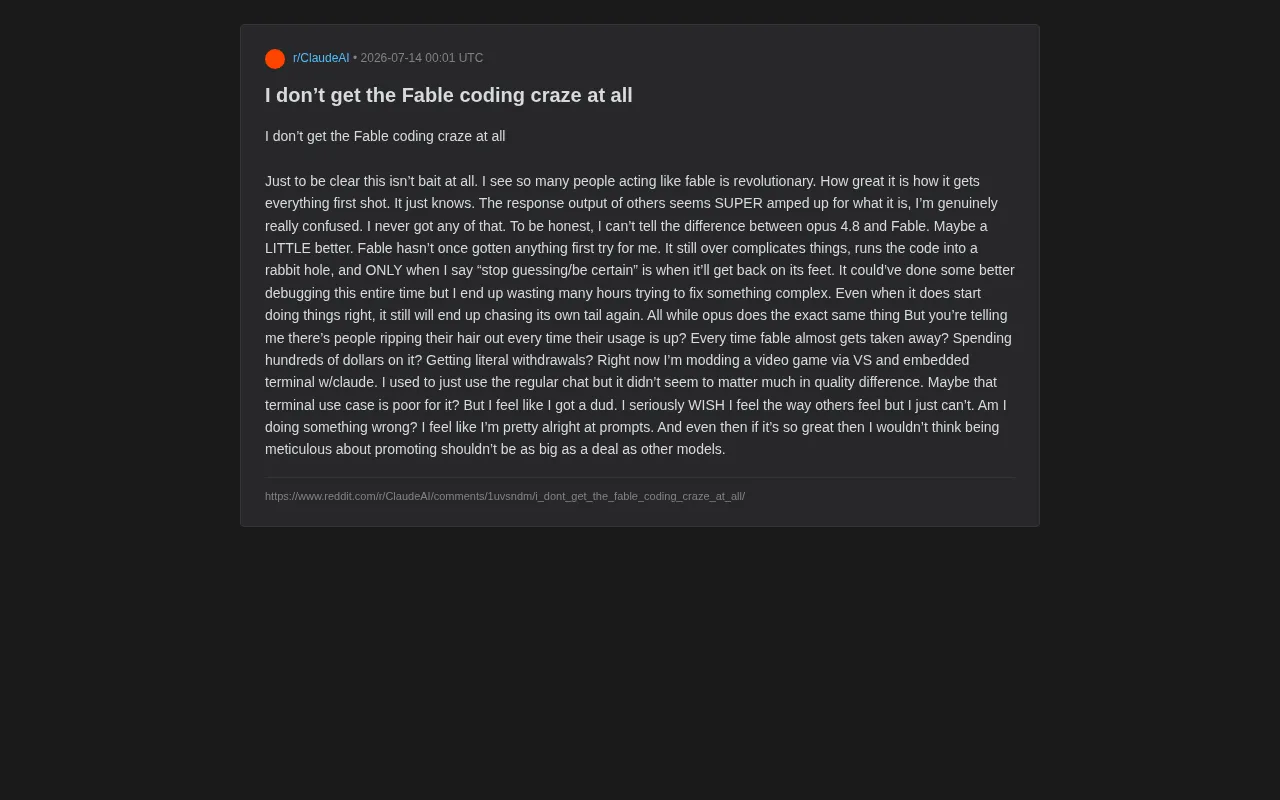 The Other Side of the Fable Programming Myth: A Developer's Sober Reflection and Rational Assessment