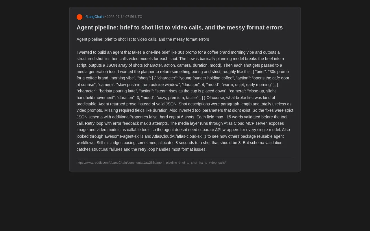 Building a Video Generation Agent: Lessons Learned from Brief to Storyboard