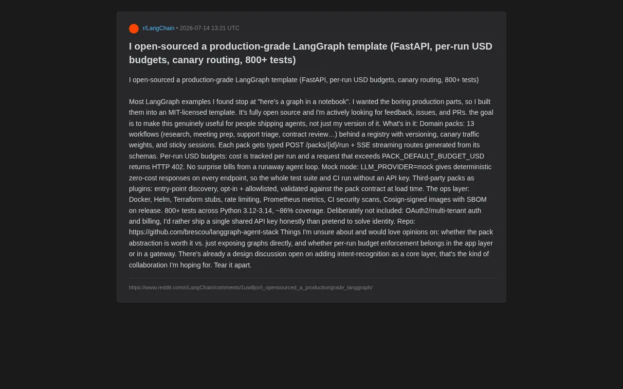 LangGraph Production Template in Practice: A Complete Guide to Budget Control and Canary Routing