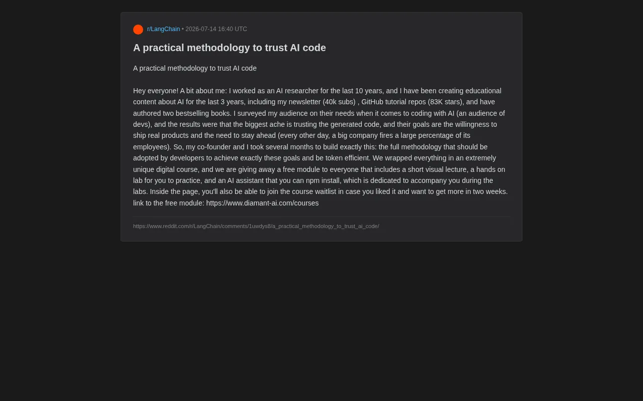 How to Trust AI-Generated Code: A Practical Verification Framework for Developers