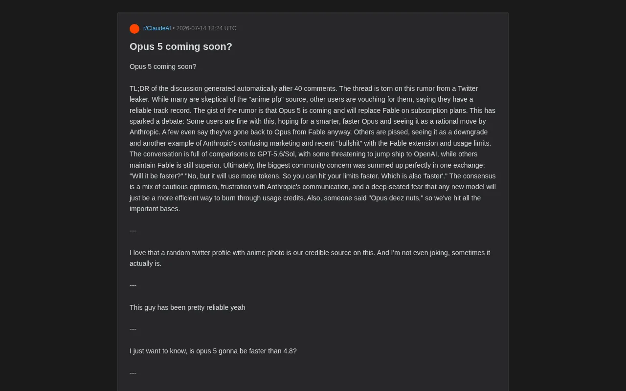 Opus 5 Rumors Heat Up: Anthropic's User Trust Crisis and Product Iteration Controversy