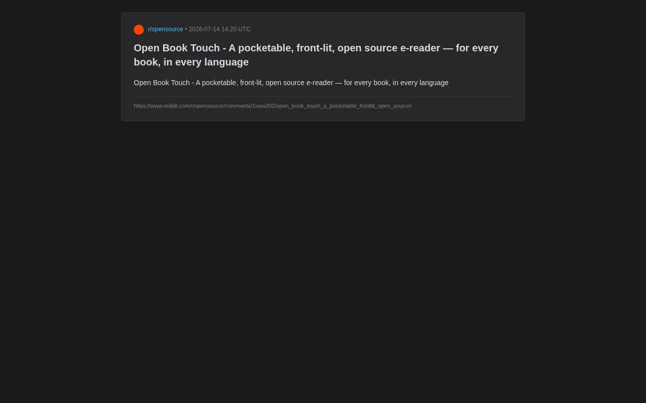 Open Book Touch: A Complete Guide to the Open-Source Pocket E-Reader