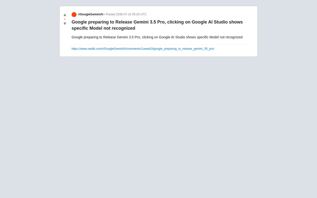 Gemini 3.5 Pro Spotted in Google AI Studio — Is a New Flagship Model Coming?