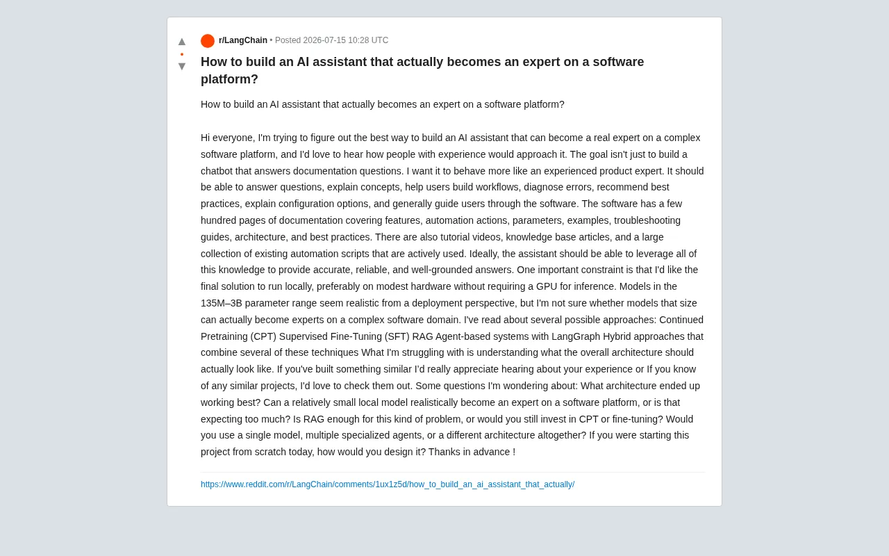 Can Small Local Models Become Software Domain Experts? A RAG Architecture Deep Dive
