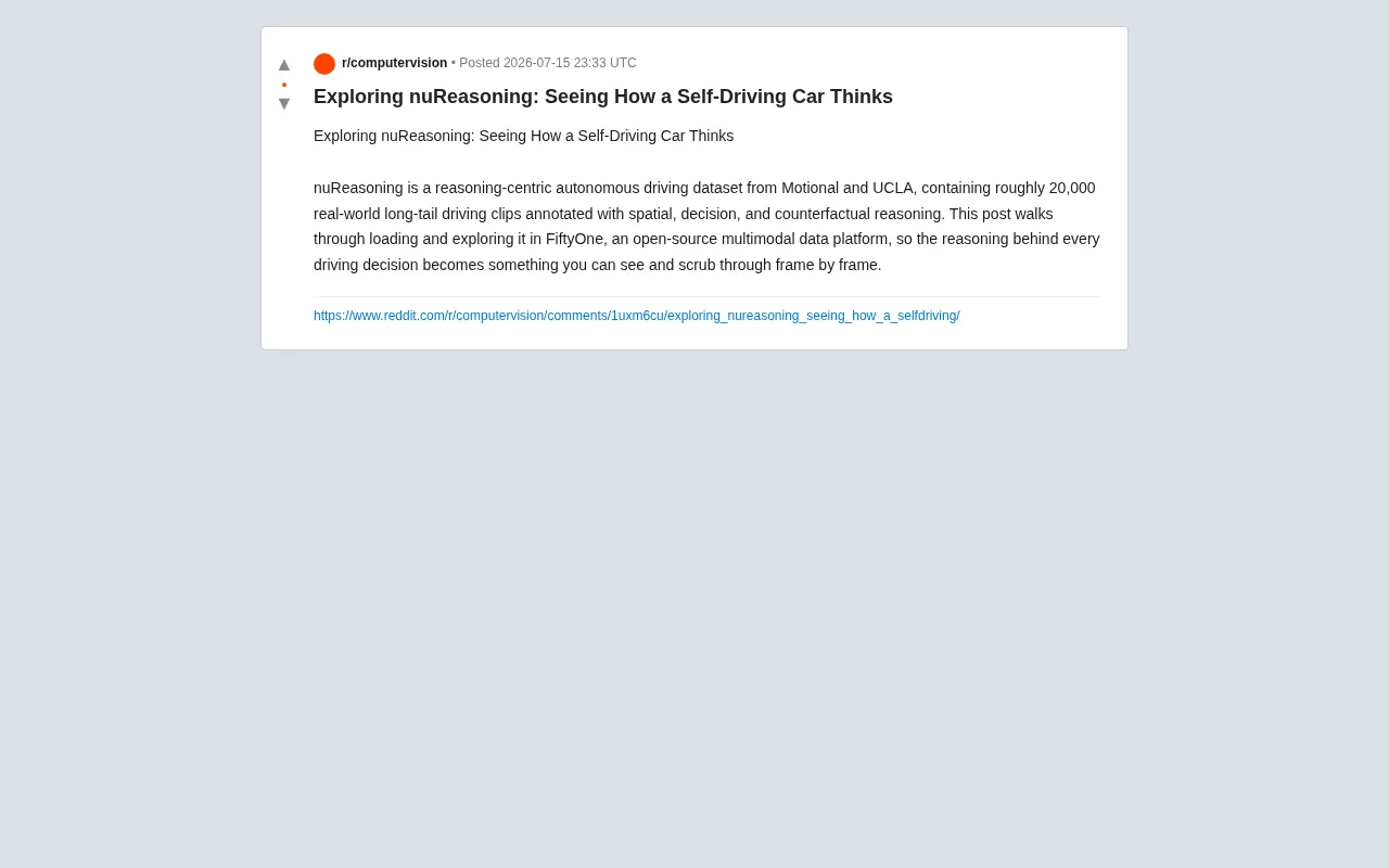 nuReasoning: A Next-Generation Dataset for Visualizing Autonomous Driving Reasoning