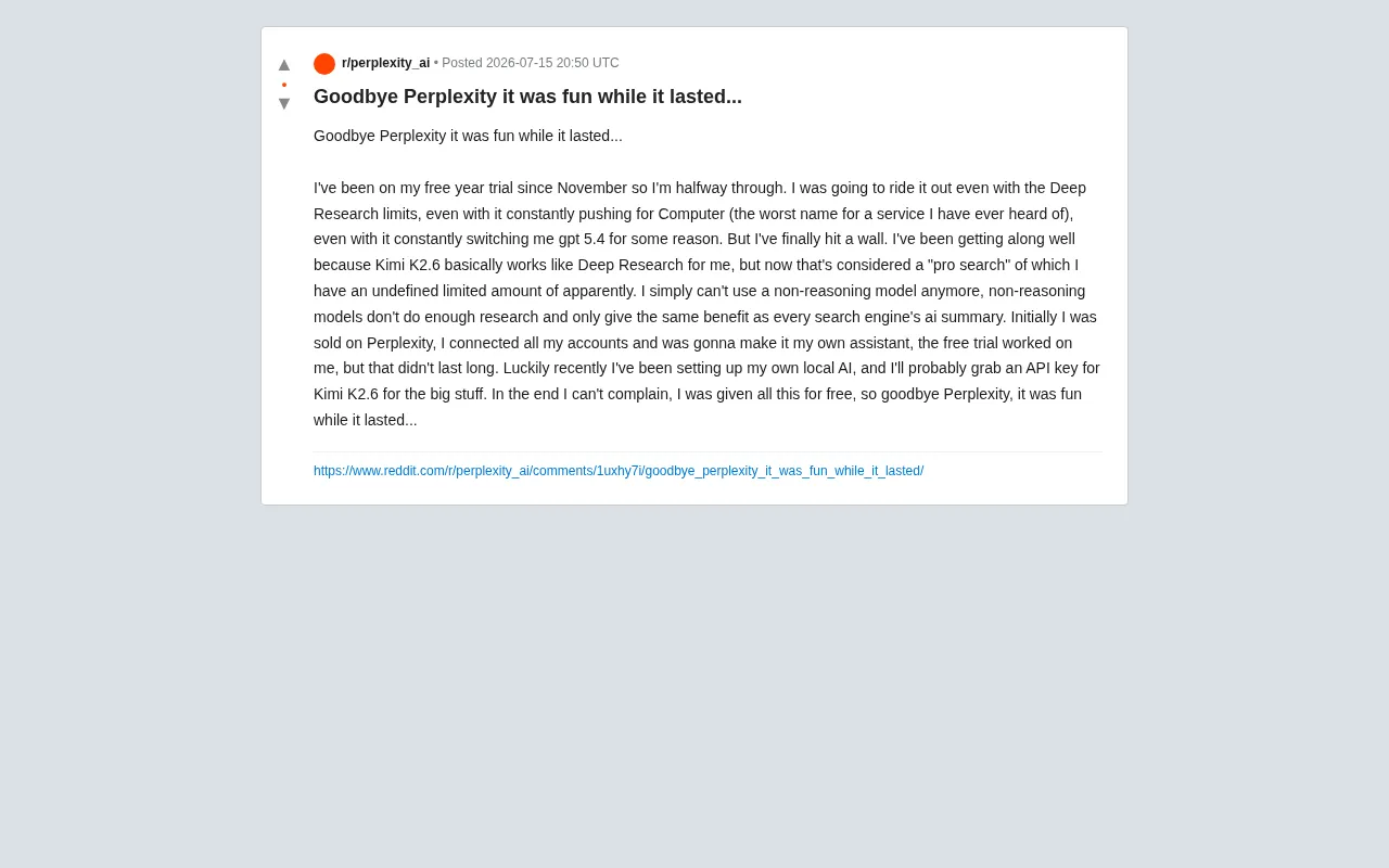 Farewell Perplexity: Why a Free User Left and What It Reveals About AI Search Monetization