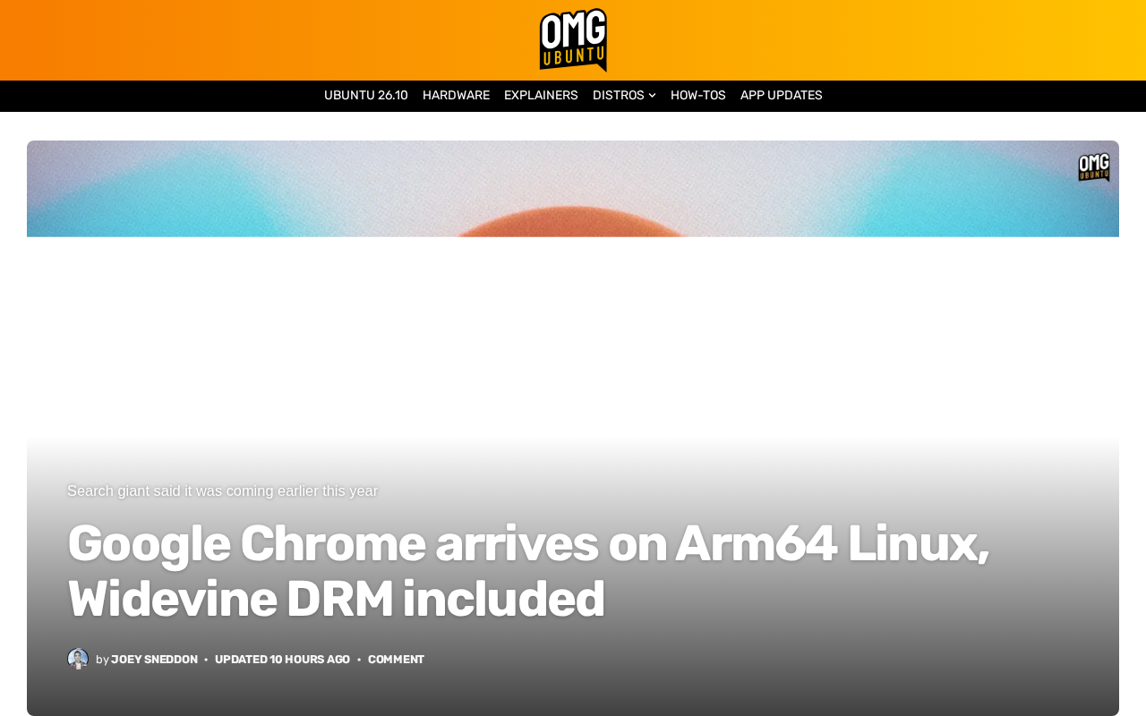 谷歌Chrome正式登陆ARM64 Linux:内置Widevine DRM支持
