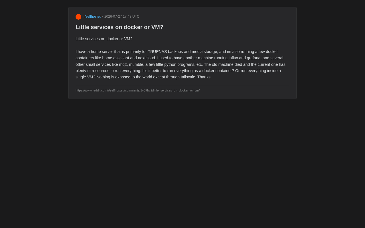 家庭服务器Docker容器vs虚拟机：如何选择最佳架构