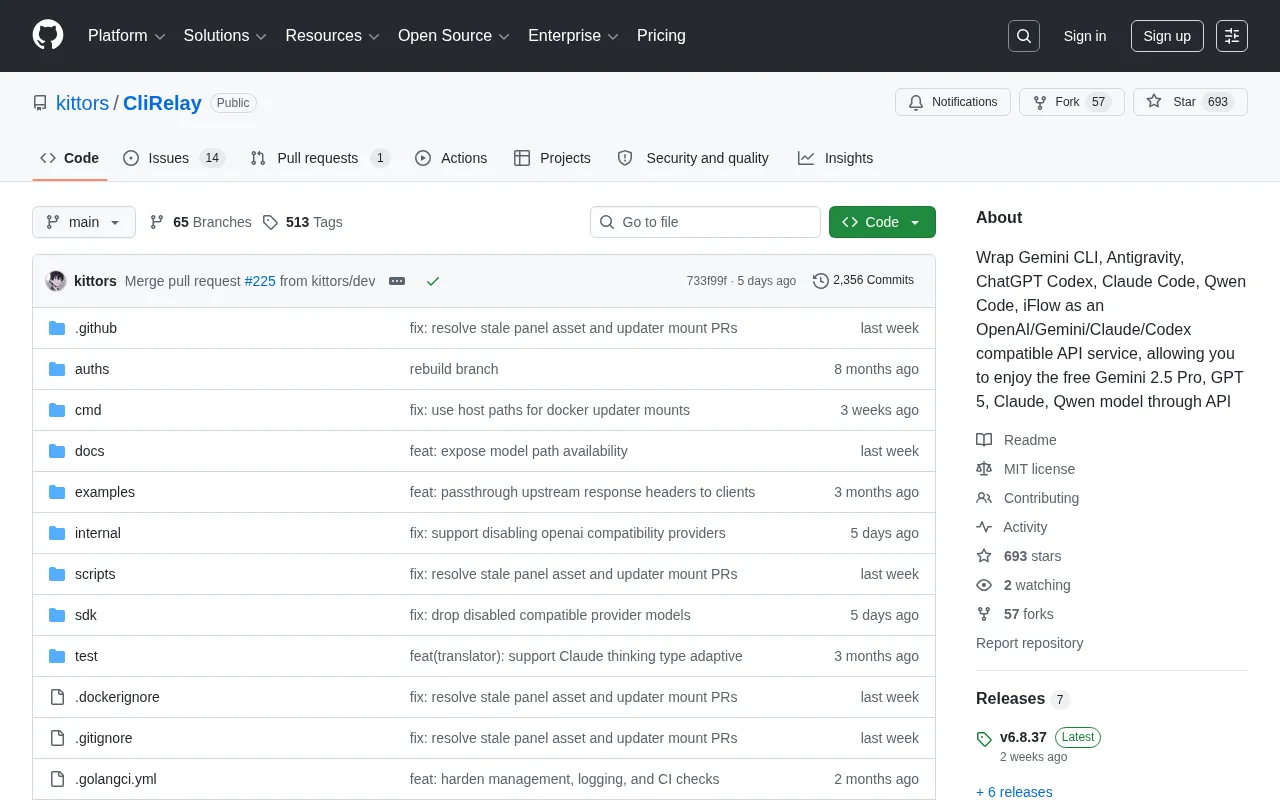 CliRelay: Use GPT-5/Gemini Pro for Free — Turn CLI Tools into API Services Instantly