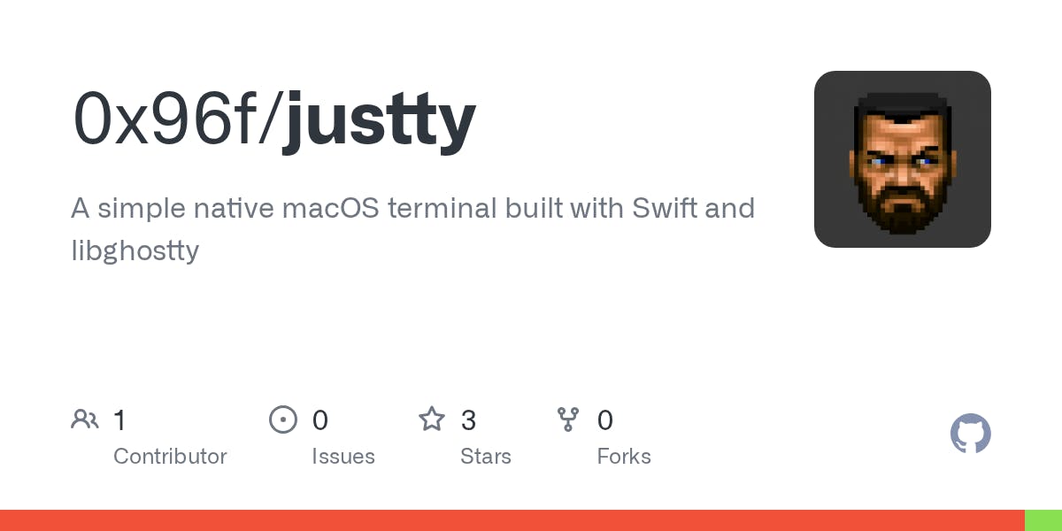 JusTTY:基于libghostty的极简原生macOS终端深度解析