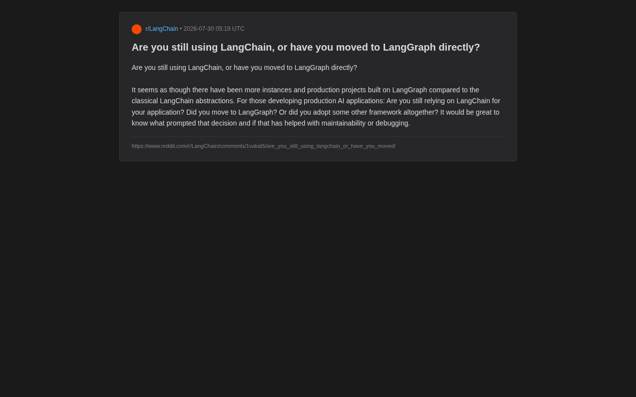 LangChain还是LangGraph?生产级AI应用的框架抉择