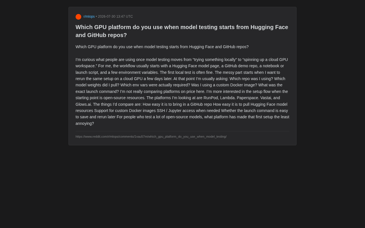 云GPU平台选型:从HuggingFace到云端复现的实战指南