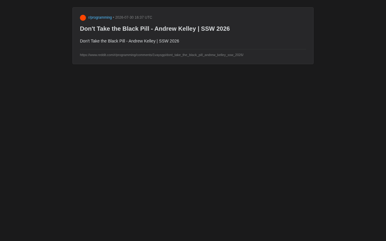 Zig之父Andrew Kelley的技术乐观主义:别陷入悲观论