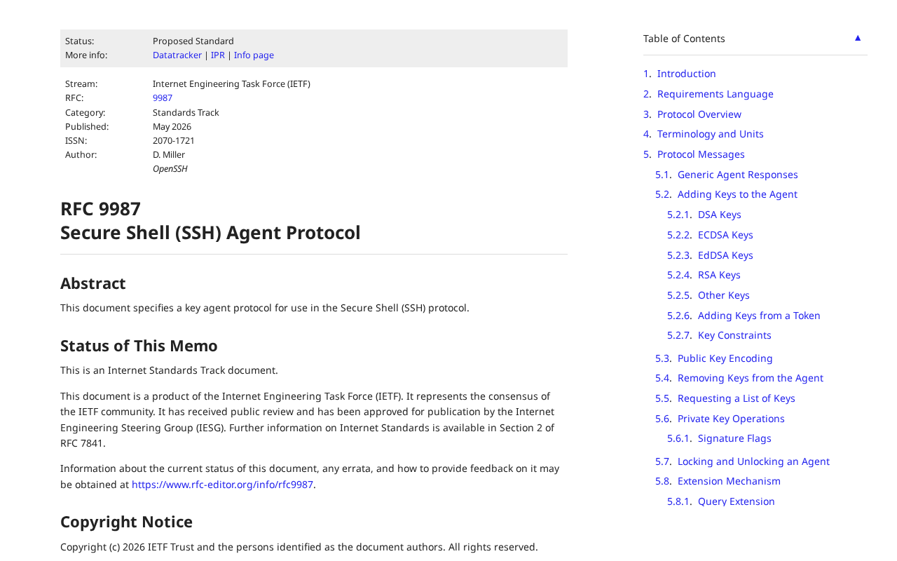 RFC 9987发布:SSH Agent协议正式标准化的意义与影响
