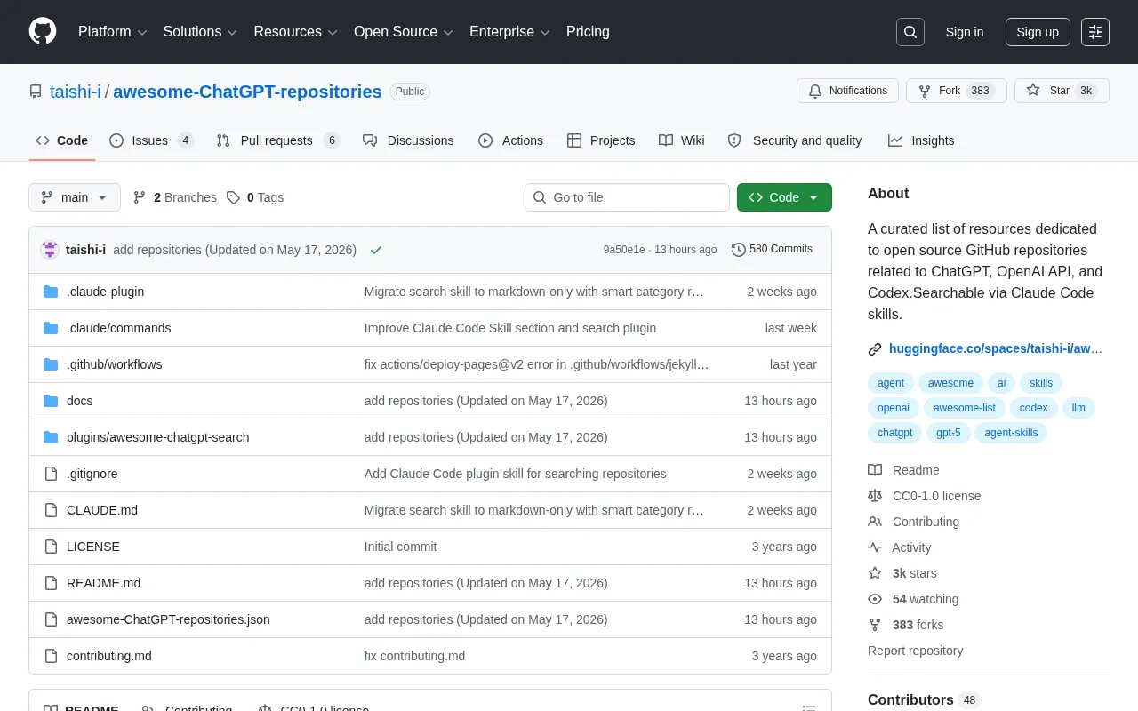 awesome-ChatGPT-repositories: The Ultimate Collection of ChatGPT Open-Source Resources