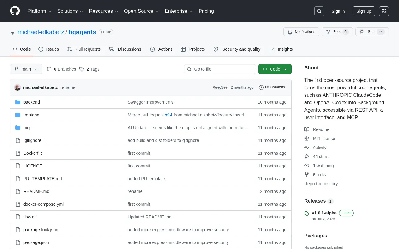 BGAgents Open Source Project: Turning Claude Code and Codex into Background Agent Services