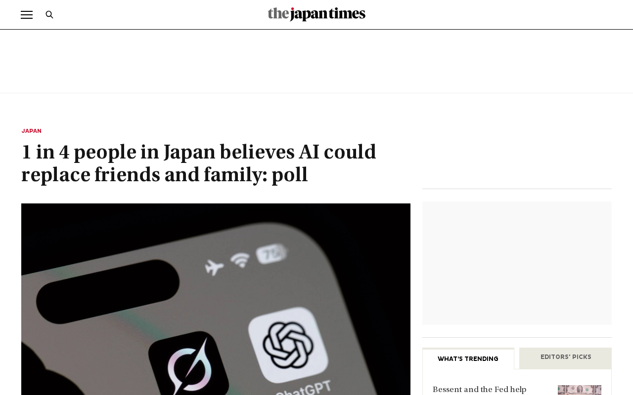 Japanese Survey: 25% Believe AI Can Replace Friends and Family — The Reasons Are Thought-Provoking