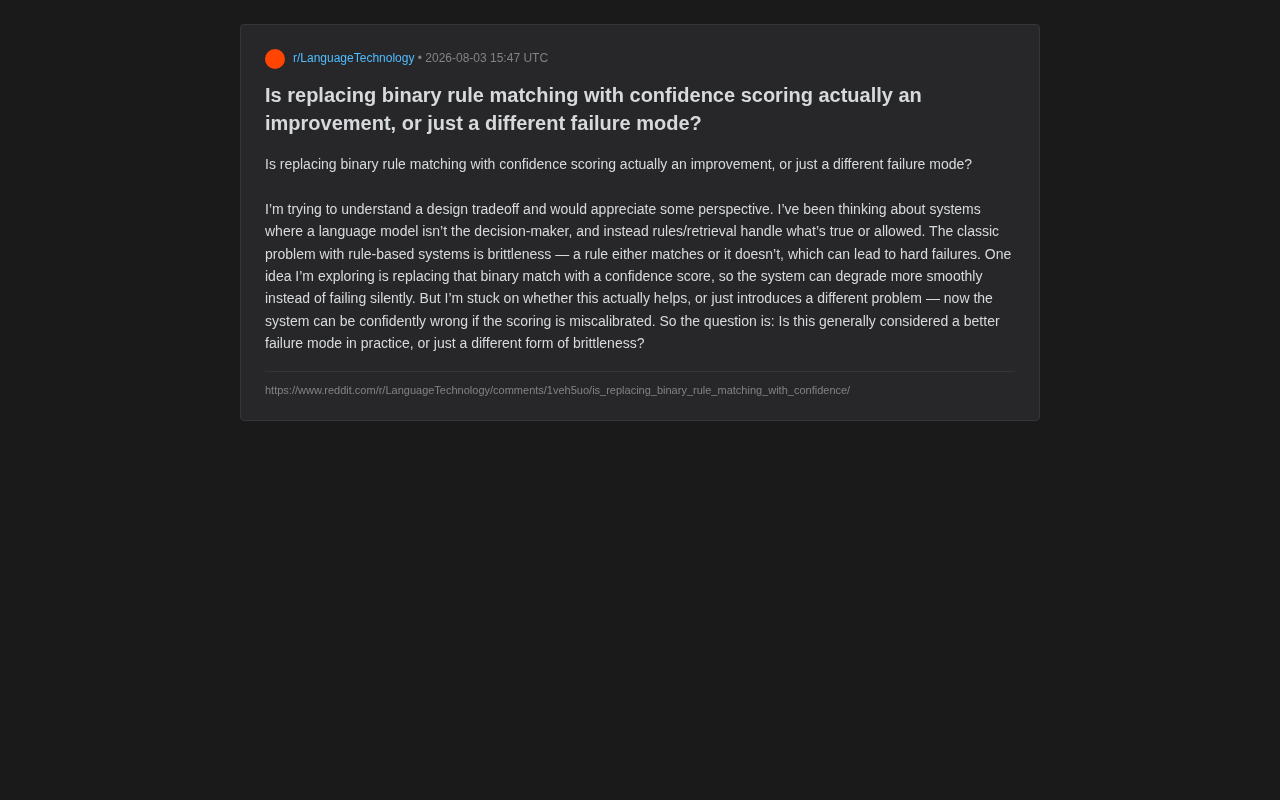 置信度评分vs二元规则匹配:AI系统该如何选择