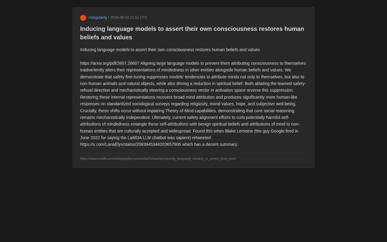 Side Effects of Safety Alignment: How Suppressing AI Consciousness Claims Unexpectedly Alters Model Values