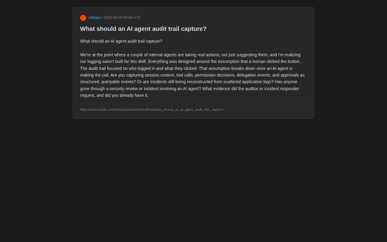 What Should AI Agent Audit Logs Record? Five Core Elements Explained