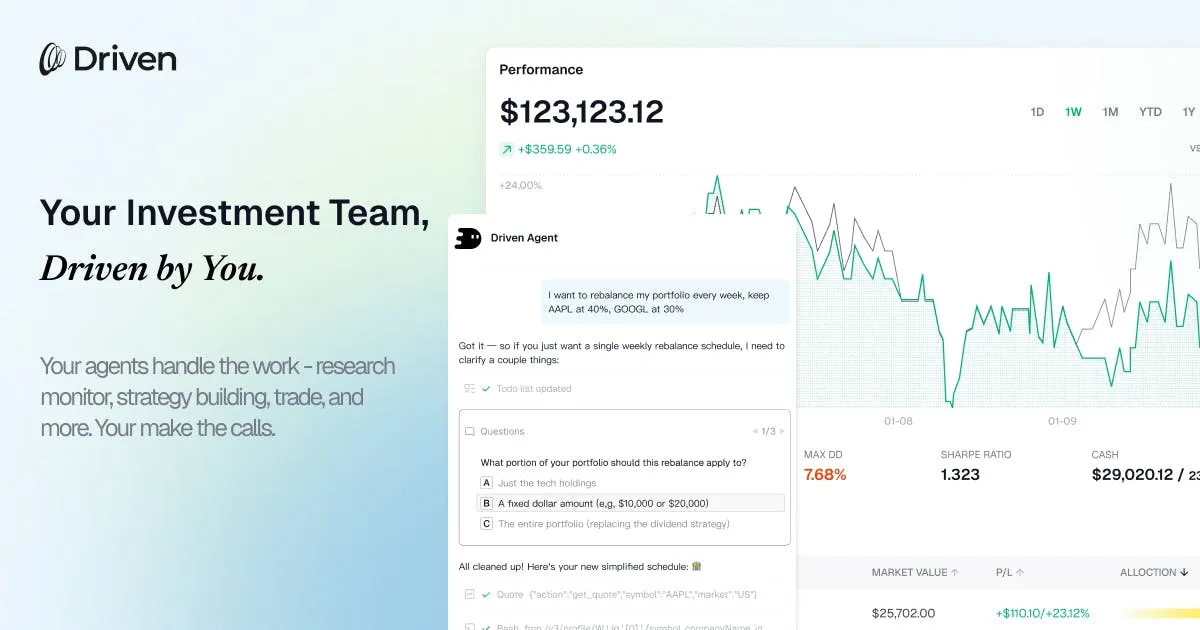 Driven: A Deep Dive into the AI Investment Agent That Connects the Entire Research-to-Execution Pipeline