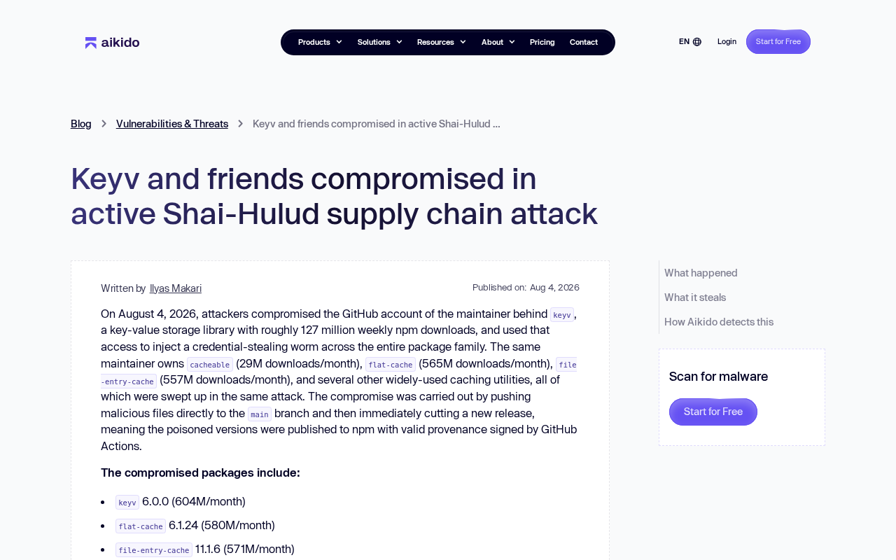 Shai-Hulud Supply Chain Attack: In-Depth Analysis of the Keyv npm Package Compromise and Defense Guide