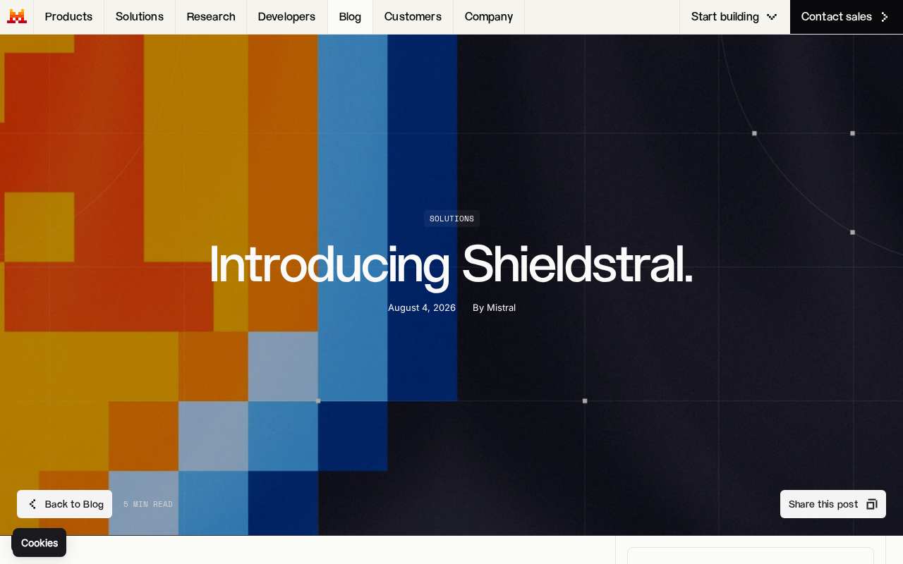 Mistral Shieldstral:3B参数开源多模态内容审核模型详解