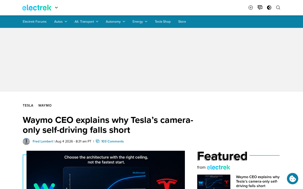Waymo CEO Explains: The Fundamental Limitations of Tesla's Vision-Only Autonomous Driving Approach